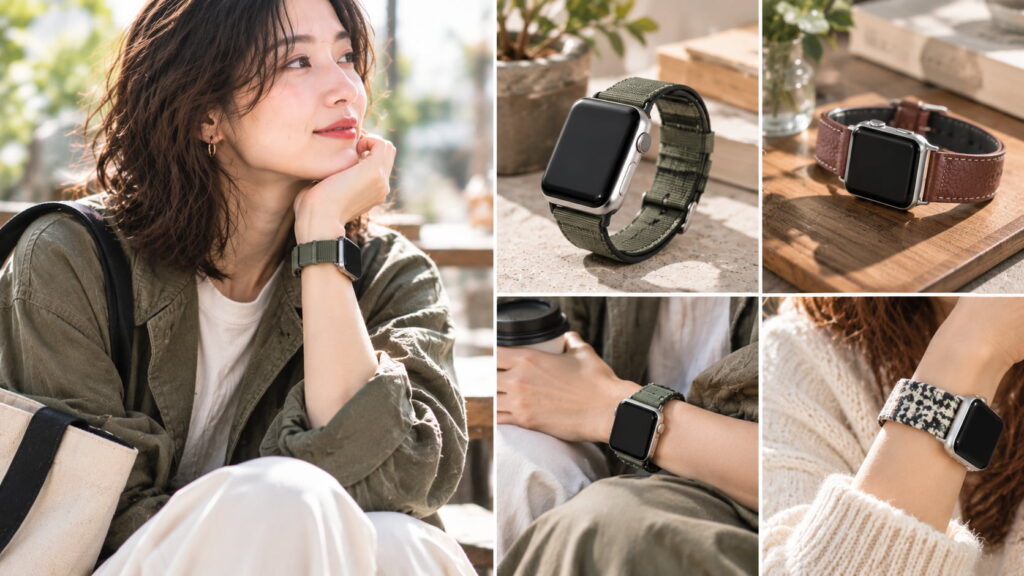 骨格ナチュラルさんに似合うApple Watchバンドの例